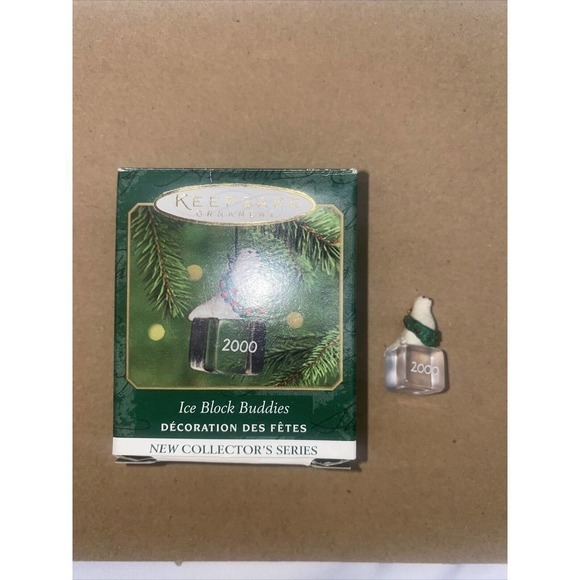 2000 Hallmark ICE BLOCK BUDDIES Seal #1 in Miniature Ornament Series NEW in Box - Picture 1 of 6